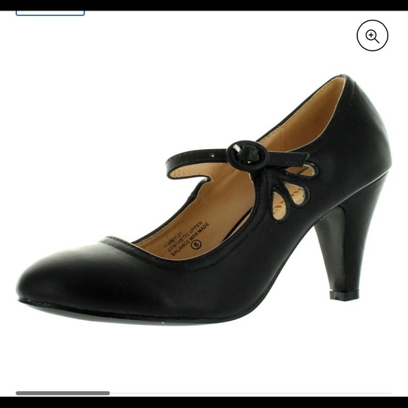 Chase + Chloe | Black Kimmy Mary Jane Pumps | Sz 10 - Picture 15 of 16